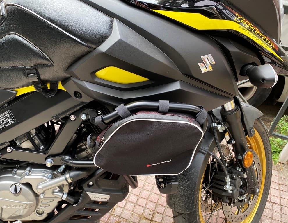 Borse per barre paramotore compatibili con Suzuki V-Strom DL650 2017-2023  Moto Discovery