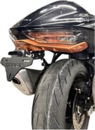 Portamatrículas GREF compatible con Suzuki GSXR1300 Hayabusa 2021-2024 (con botón abatible)