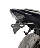 Support de plaque d'immatriculation GREF compatible avec Honda CBR500R 2016-2025 (avec bouton rabattable)