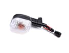 Pisca WFO com lente transparente compatível com BMW F650GS 2000-2007 (traseira esquerda)