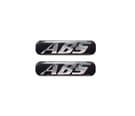 Autocollants ABS 3D noir-chrome (paire)