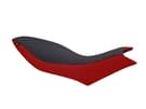 Seat cover compatible with Aprilia Dorsoduro 750 / 1200 2008-2020 black / red with red seams