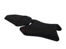 Seat cover compatible with Yamaha FZ1-N Fazer 2006-2015 black with gold seams