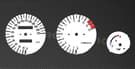 Witte snelheidsmeter en toerenteller, compatibel met Yamaha FZR 1000 Exup 1989-1995 (3LE)