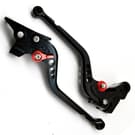 RR Racing ayarlanabilir kollar Kawasaki Versys 650 2006-2008 siyah / kırmızı ile uyumludur