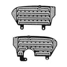 Protection de radiateur GPK compatible avec Honda Africa Twin CRF1000L 2016-2019