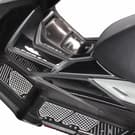 Set di protezioni laterali GPK 3D compatibili con Honda Forza 250 / 300 / 350 2018-2026, colore nero.