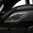 GPK 3D αυτοκόλλητο καλύμματος φίλτρου αέρα για Yamaha NMAX 125 / 155 2021-2025 μαύρο / γκρι