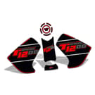 GPK 3D σετ tank pad για Yamaha XT1200Z Super Tenere 2010-2020 μαύρο / κόκκινο