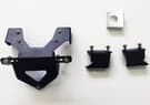 Cosmo Support de plaque d'immatriculation compatible avec Yamaha MT-09 / SP 2017-2020 (avec bouton relevable)