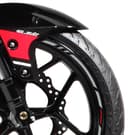 Wheel rim stripes with logos compatible with Hyosung 