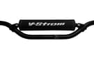Coussin de barre transversale compatible avec Suzuki V-Strom (logo argent)