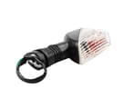 WFO transparent blinkers kompatibel med Kawasaki Versys 650 2007-2009 / KLE 500 2005-2007 / KLR 650 2008-2017 / Z750 2007-2012 / Z1000 2007-2009 (bak till vänster)
