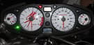 Λευκές πλάκες οργάνων καντράν για Suzuki GSXR1300 Hayabusa 2001-2007