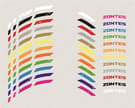 Franjas para llantas con logotipos compatibles con Daytona Zontes 