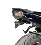Support de plaque d'immatriculation GREF compatible avec Yamaha Fazer FZ1 / FZ8 2006-2015 (avec bouton rabattable)