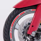 Wheel rim stripes with logos compatible with BMW R1100RS 