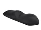 Seat cover compatible with Kymco DownTown 300 2009-2017 black with dark grey seams