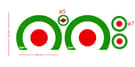 Καρτέλα αυτοκόλλητα Vespa (5 τεμ.)