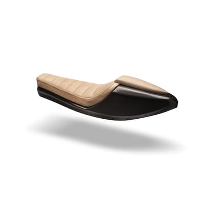 Moto Discovery Housse de Selle Compatible avec Brixton BX 125 2017 Marron avec Coutures Marron