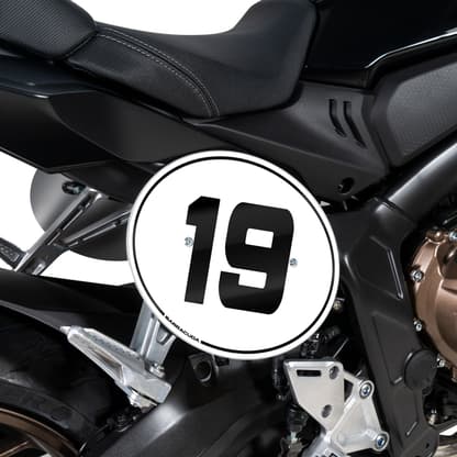 Inklapbare universele motorfiets kentekenplaat houder met LED