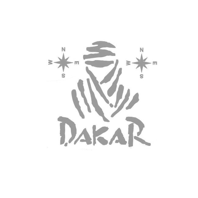 Dakar-Aufkleber Silber