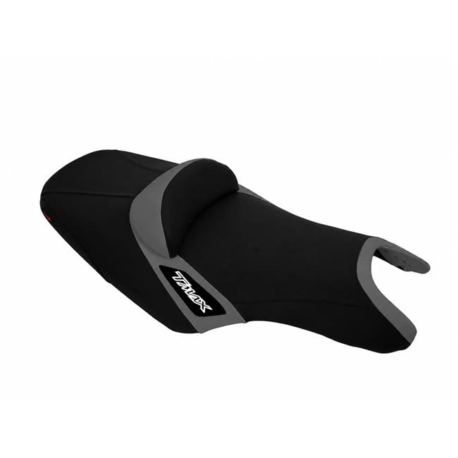 Seat cover compatible with Yamaha T-Max 500 / 530 2008-2016 black / grey with white logo