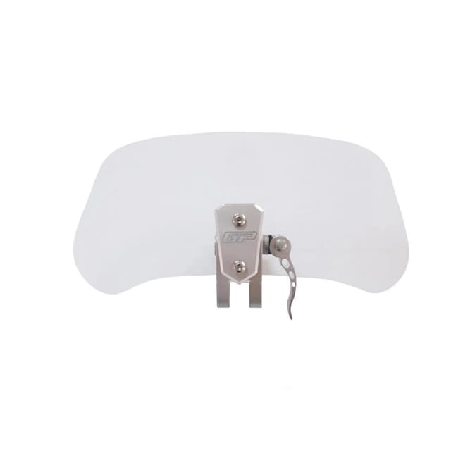 Déflecteur de pare-brise universel à clipser GPK 33 x 14 cm avec clip argenté (transparent)