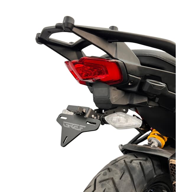 GREF license plate holder compatible with Ducati Multistrada V4 / V4S / V4RS / V4 Pikes Peak 2025-2026