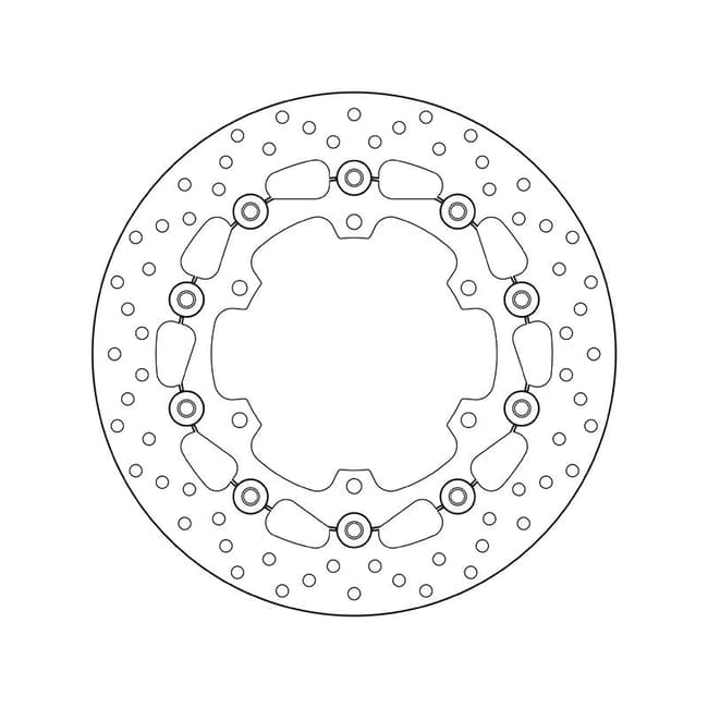 BREMBO Serie Oro Round Floating Brake Disc