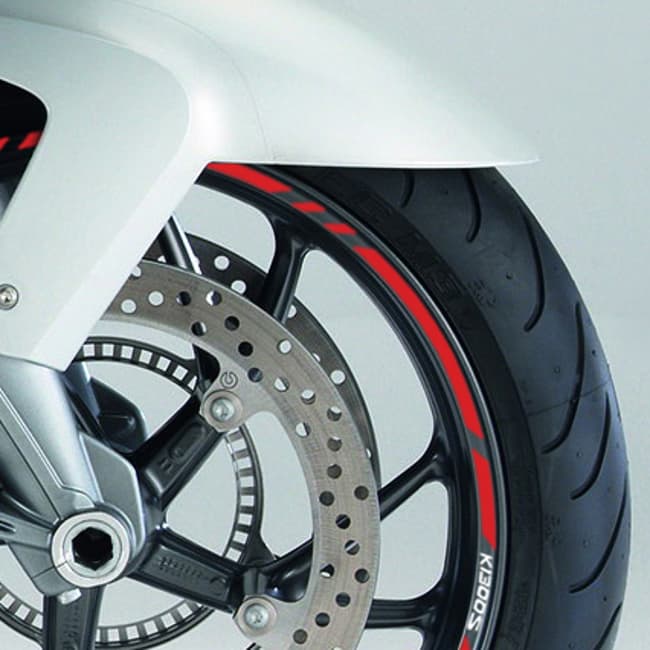 Wheel rim stripes with logos compatible with BMW K1300S 