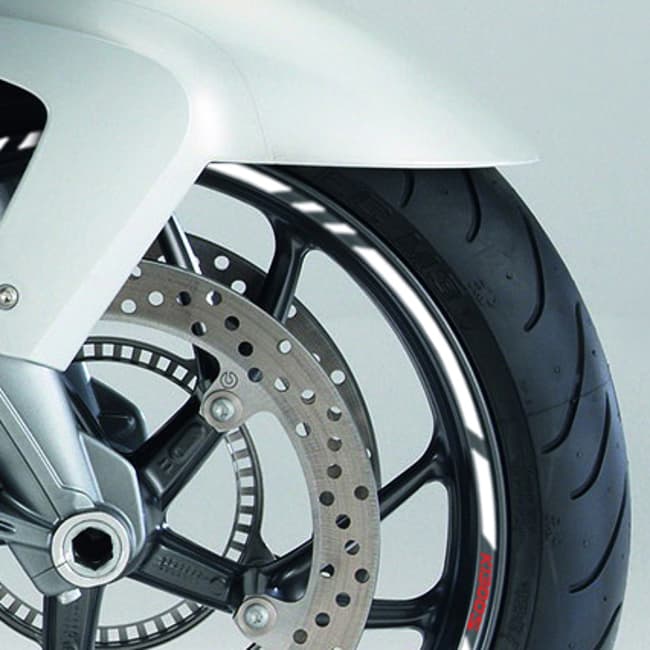 Wheel rim stripes with logos compatible with BMW K1300S 