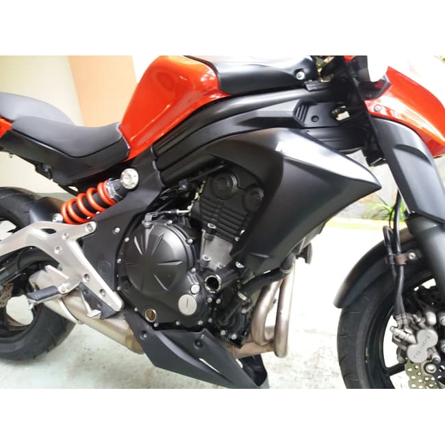 Voor Kawasaki ER6N ER-6N 2006 2007 2008 2009 2010 2011 CNC Motorfiets Frame Slider Crash Pad Protector Guard Aluminium ABS Plastic Anti-Val Frame Sliders (Kleur : Rood