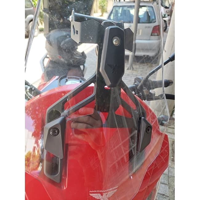 Navigatiehouder Motorfiets GPS Navigatie Plaat Beugel Voor MORINI X-CAPE 650 XCAPE X-CAPE650 650X 650 649 2022-2024 Mobiele Telefoon Houder Stand Telefoonhouder(ZWART 1