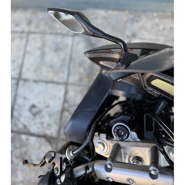 Area1 Set Specchietti Retrovisori Moto Per Gladius SFV 650, Inazuma 250F, TDR 125: Qualità Tedesca Omologati - 2