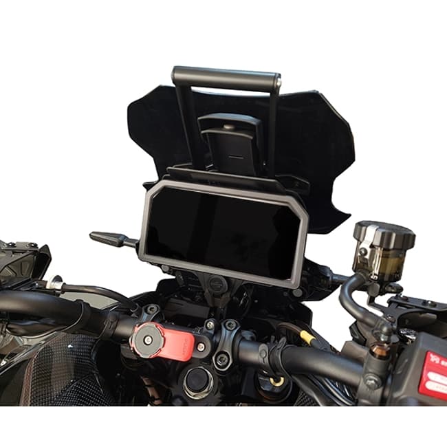 Smartphone GPS mounting bracket compatible with Yamaha Tracer
