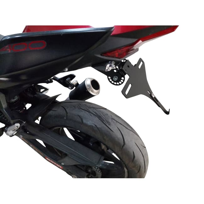 Wielopozycyjny, składany uchwyt tablicy rejestracyjnej kompatybilny z Kawasaki Z400 2018-2025