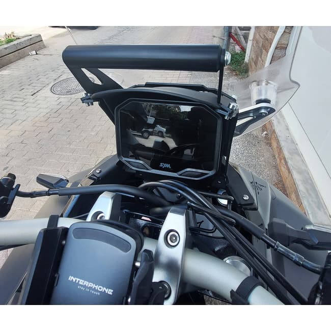 Support de montage pour smartphone/GPS compatible avec SYM ADX TG 400 2025-2026 (haut)