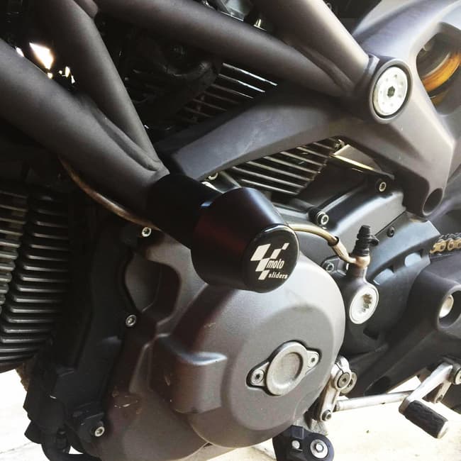 Frame crash pads compatible with Ducati Monster 696 / 796 / 795 / 1100 2008-2010