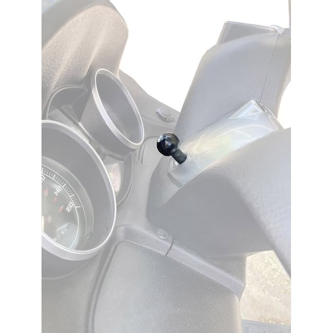 Support de fixation pour smartphone / GPS avec boule RAM compatible avec Piaggio MP3 300 / MP3 500 2011-2016