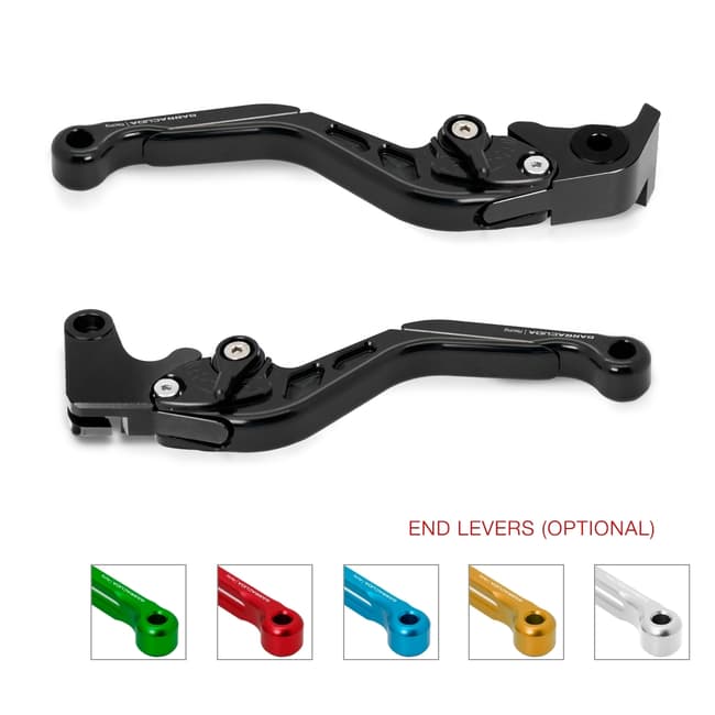 Barracuda adjustable - extendable levers compatible with MV Agusta Brutale 675 2014-2015 / Rivale 800 2014-2017
