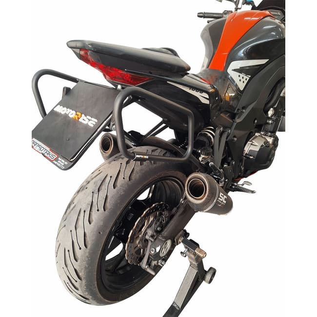 MOTORISE soft bags side rack compatible with Kawasaki Z1000 2010-2013