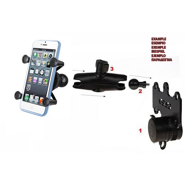 Handlebar mount compatible with Triumph Tiger 1050 2006-2012