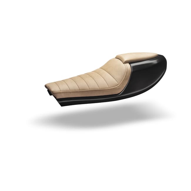 "Neo Classic" Universele Cafe Racer stoel (beige)