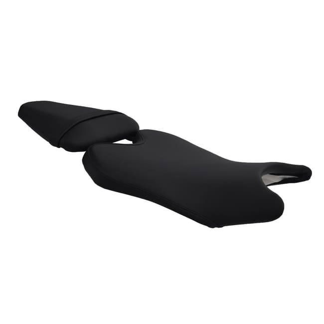 Seat cover compatible with Yamaha YZF-R6 2008-2017 black with black seams