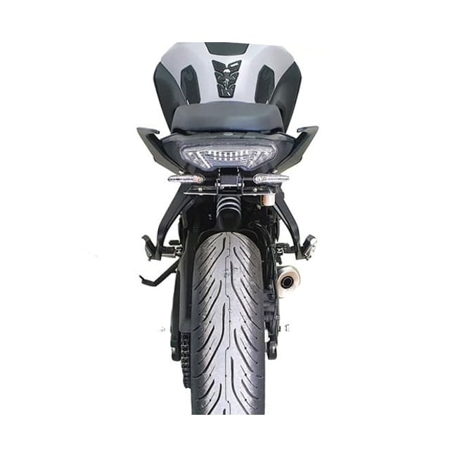 Cosmo License plate holder compatible with Yamaha Tracer 7 2020-2024 (with flip-up button)