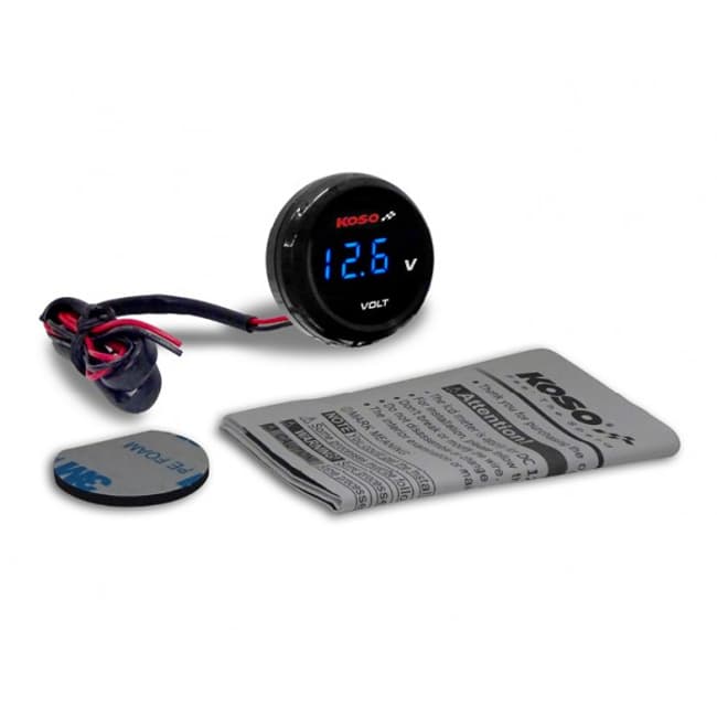 Koso Coin voltmeter red
