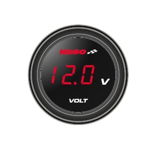 Koso Coin voltmeter red