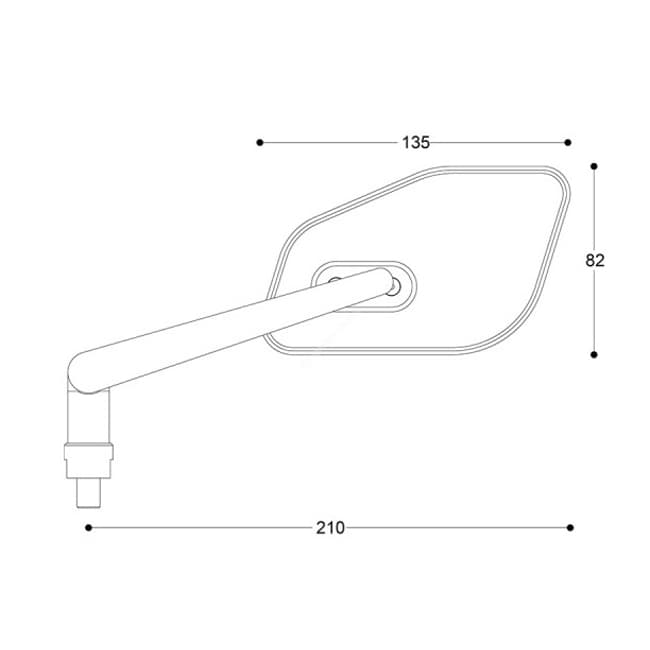 Barracuda Skin-Z handlebar mirrors