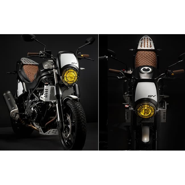 Seat compatible with Suzuki SV650 2016-2025 (brown) | Moto Discovery